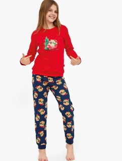 Cornette Young Girl pyžamo 592/186 Teddy dĺžka/r Vianoce 134-164