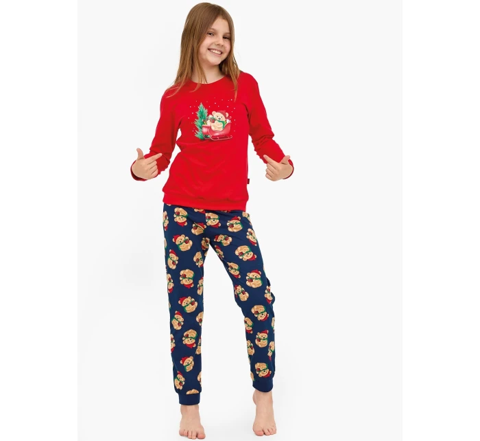 Cornette Young Girl pyžamo 592/186 Teddy dĺžka/r Vianoce 134-164
