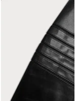 Černá dámská bunda ramoneska s vsadkami model 19012736 - J.STYLE