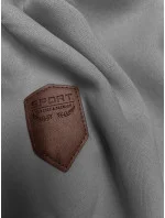 Sivá a ružová hrubšia dámska mikina s prúžkami (2302) Sivá a ružová hrubšia dámska mikina s prúžkami (2302)