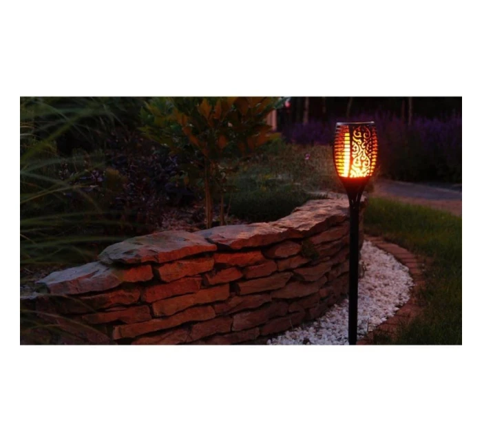 SOLÁRNA LAMPA TANCUJÚCE PLAMENE 10X10X79CM 36 LED