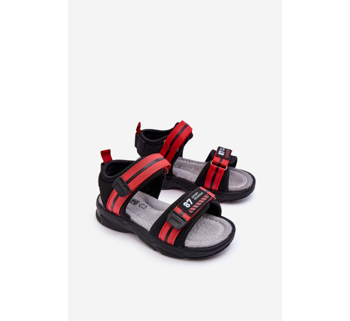 Detské sandále na suchý zips Light Red Brando