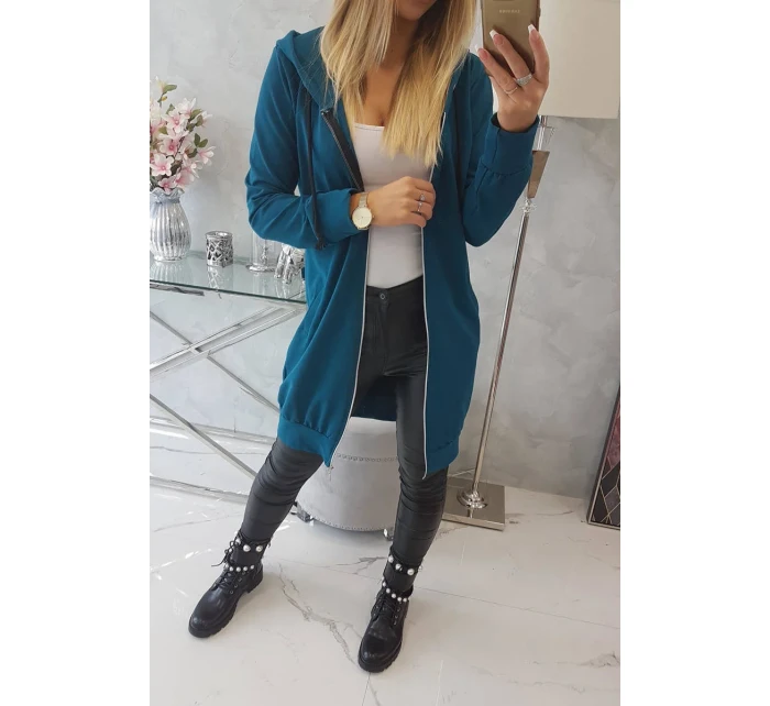 Šaty s kapucí, mikina marine