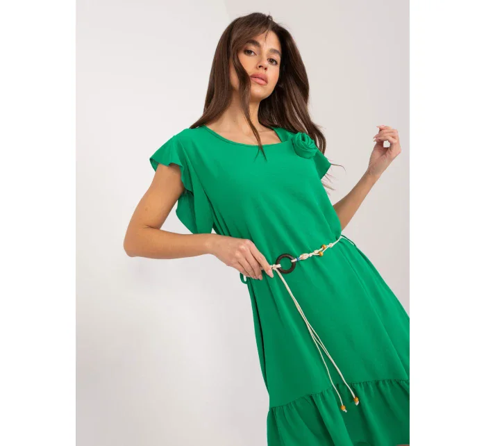 Sukienka DHJ SK model 19760144 zielony - FPrice Sukienka DHJ SK model 19760144 zielony - FPrice