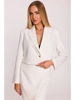 M853 Strihaná bunda - krémová