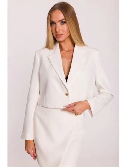 M853 Strihaná bunda - krémová M853 Strihaná bunda - krémová