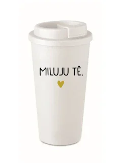 I LOVE YOU - biely termohrnček 475 ml