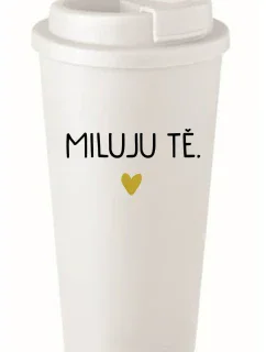 I LOVE YOU - biely termohrnček 475 ml