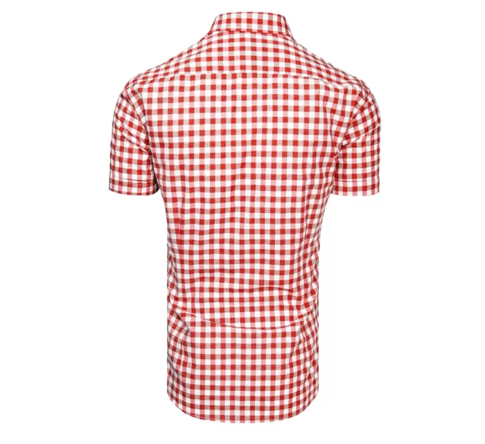 Pánská kostkovaná košile s krátkým rukávem Dstreet model 21963489 - FashionStreet