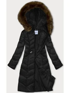 Čierna dámska prechodná prešívaná bunda Glakate (LU-2201)