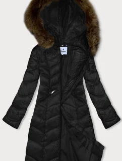 Čierna dámska prechodná prešívaná bunda Glakate (LU-2201)