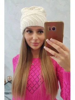 Dámska čiapka Dagmara K332 ecru