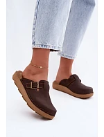 Dámské s přezkou  Čokoládové model 22200728 - Inblu