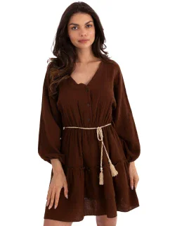 Šaty MI SK A5079.27 tmavohnedé