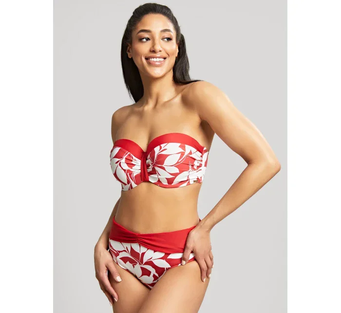 Dámský spodní díl plavek  Červená s bílou  model 18794625 - Panache