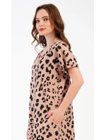 Dámske šaty s krátkym rukávom Leopard Home