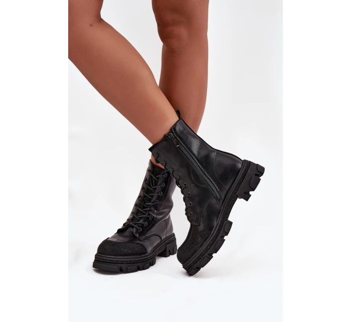 Šnurovanie vyšší model 219114 Krok v štýle