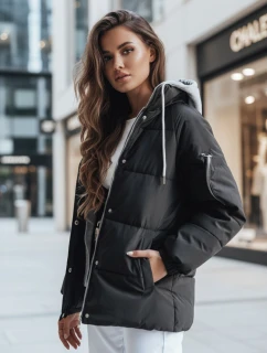 Dámska prešívaná zimná bunda SPACE black FashionStreet TY4070