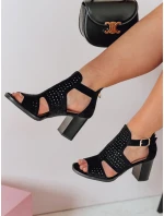 Dámské sandály na jehlovém podpatku black Dstreet model 21984957 - FashionStreet