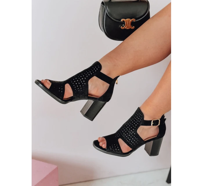 Dámské sandály na jehlovém podpatku black Dstreet model 21984957 - FashionStreet