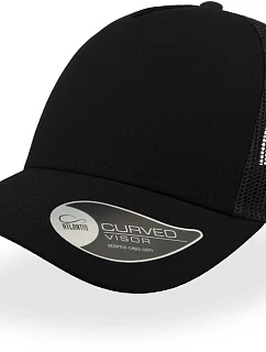 Rapper Cotton 5 panelová Trucker kšiltovka  black/black model 22478775 - Atlantis Headwear