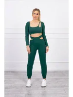 Souprava s halenkou zelená Souprava s halenkou zelená