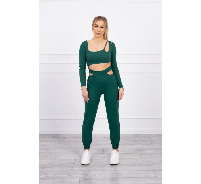 Souprava s halenkou zelená Souprava s halenkou zelená