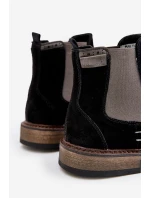 Semišové Boty Chelsea Pánské Big Star model 21671565 Černé - Big Star Shoes