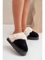 Dámské Sněhule Na Silné Podešvi S Kožíškem Černé model 21677958 - Boto