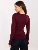 Bluzka IT BZ model 21771773 bordowy - FPrice Bluzka IT BZ model 21771773 bordowy - FPrice