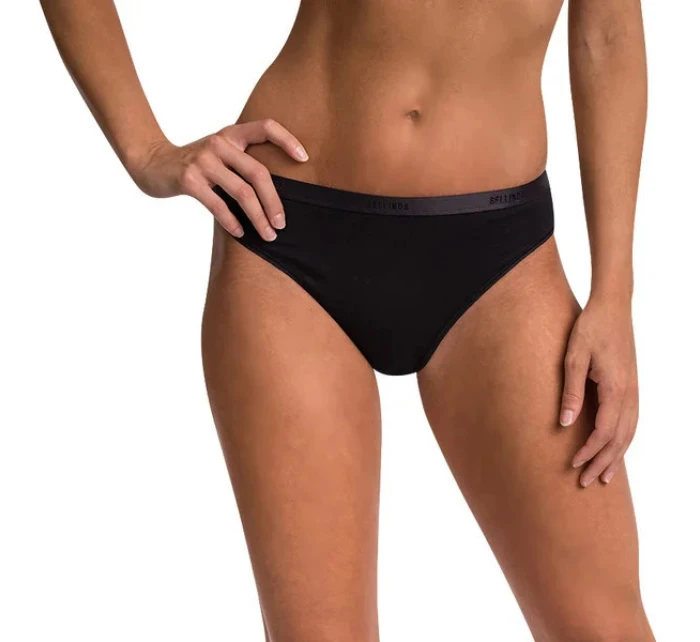 Dámske nohavičky COTTON MINISLIP Black - BELLINDA
