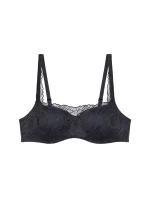 Dámska podprsenka Body Make-Up Illusion Lace Balconette Bra - BLACK - black 0004 - TRIUMPH