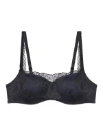 Dámska podprsenka Body Make-Up Illusion Lace Balconette Bra - BLACK - black 0004 - TRIUMPH