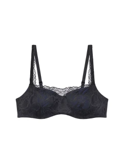Dámska podprsenka Body Make-Up Illusion Lace Balconette Bra - BLACK - black 0004 - TRIUMPH