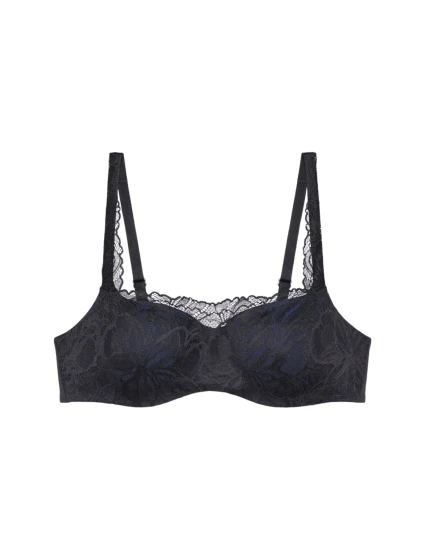 Dámska podprsenka Body Make-Up Illusion Lace Balconette Bra - BLACK - black 0004 - TRIUMPH