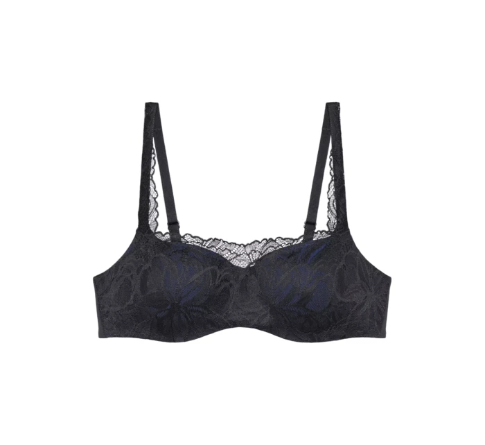 Dámska podprsenka Body Make-Up Illusion Lace Balconette Bra - BLACK - black 0004 - TRIUMPH