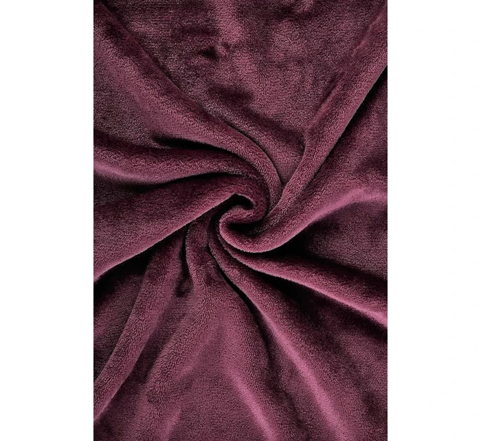 Dámsky župan Flora s kapucňou 39564853 jednofarebný fialovo-vínový - Vestis Dámsky župan Flora s kapucňou 39564853 jednofarebný fialovo-vínový - Vestis