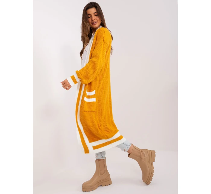 Cardigan BA SW 0291 1.56P tmavo žltá