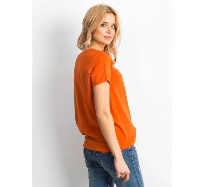 Tričko RV TS 4838.51P tmavo oranžová