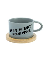 A TY MI TAKY POLIB PRDEL - šedý hrníček makronka 200 ml