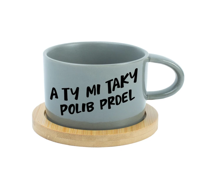 A TY MI TAKY POLIB PRDEL - šedý hrníček makronka 200 ml