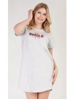 Dámská noční košile s krátkým rukávem Méďa Smile Dámská noční košile s krátkým rukávem Méďa Smile