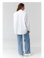 Košeľa s dlhým rukávom model 224103 Makadamia Košeľa s dlhým rukávom model 224103 Makadamia