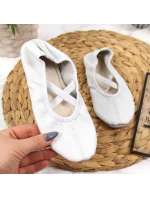 Dievčenské biele kožené balerínky - Nazo Dievčenské biele kožené balerínky - Nazo