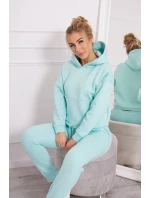 Teplá súprava s mikinou viazanou na spodnú časť mäty Teplá súprava s mikinou viazanou na spodnú časť mäty