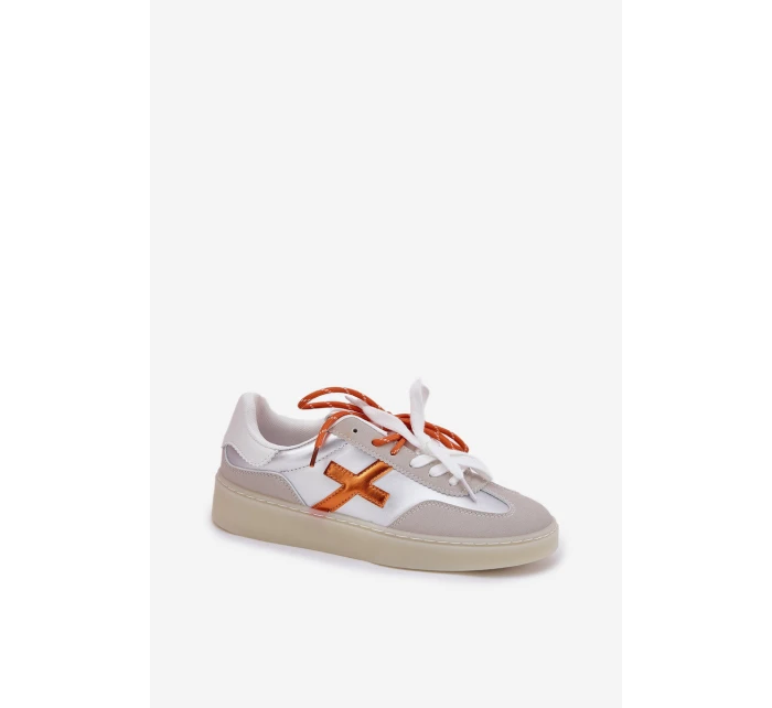 Niskie Buty Sportowe Damskie Srebrne Zelevelis