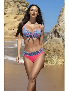 Dámske dvojdielne plavky Vera 14 modro-ružové - Madora