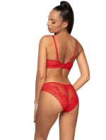 Dámská pushup podprsenka model 21078667 Estelle Červená - Mat