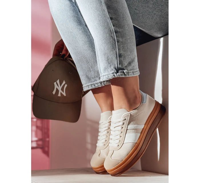 Dámské sportovní tenisky beige Dstreet model 21983881 - FashionStreet