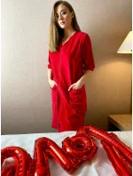 Dámský župan se zipem De Lafense 431 Velur M-4XL